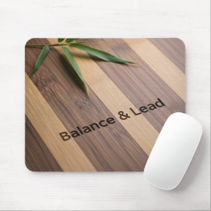 Inspirational Leadership Quote Bamboo Mousepad