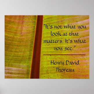 Inspirational Leaf Poster