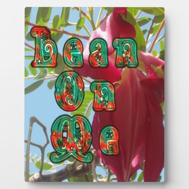 Inspirational Lean On Me Floral Skyward Art Print  Plaque (Front)