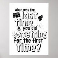 Inspirational Life Adventure Travel Quote Poster