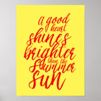 Inspirational Life Quote Hand Lettering Poster