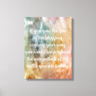 Inspirational Life Quote   Positive Life Quotes Canvas Print