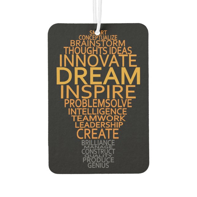 Inspirational Light Bulb air freshner Freshener (Back)