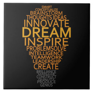 Inspirational Light Bulb custom ceramic tiles