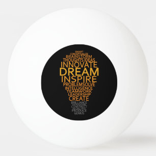 Inspirational Light Bulb custom ping pong balls