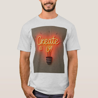 Inspirational Light Bulb Design T-Shirt