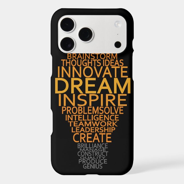 Inspirational Lightbulb custom monogram cases (Back)