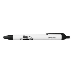 Inspirational Little Wins Big Change Motivational Black Ink Pen