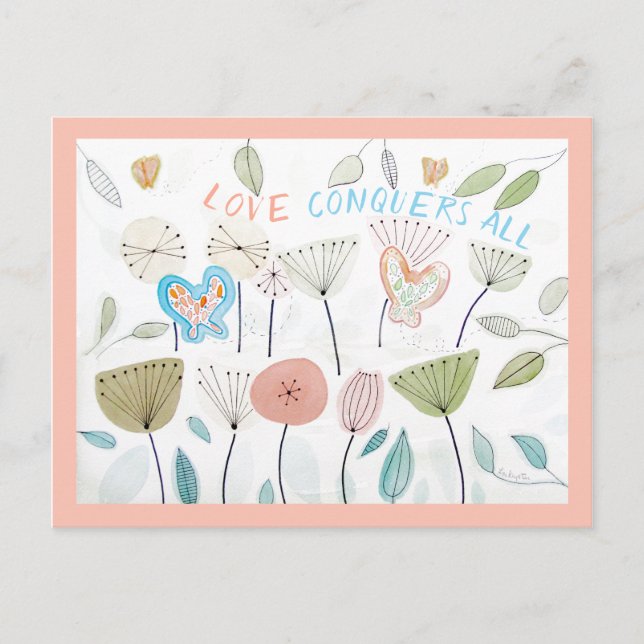 Inspirational LOVE CONQUÈTE TOUTES LES CARTES D'Af (Devant)