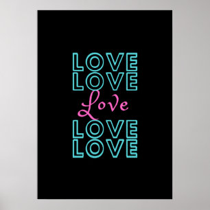 Inspirational Love Design  Poster