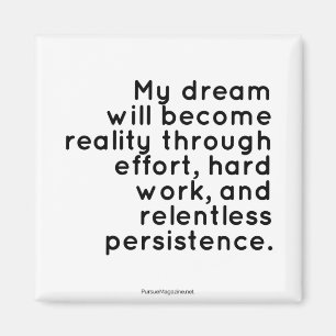 Inspirational Magnet for Dreamers: Motivational
