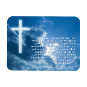 Inspirational Magnet - Jeremiah 29; 11-14