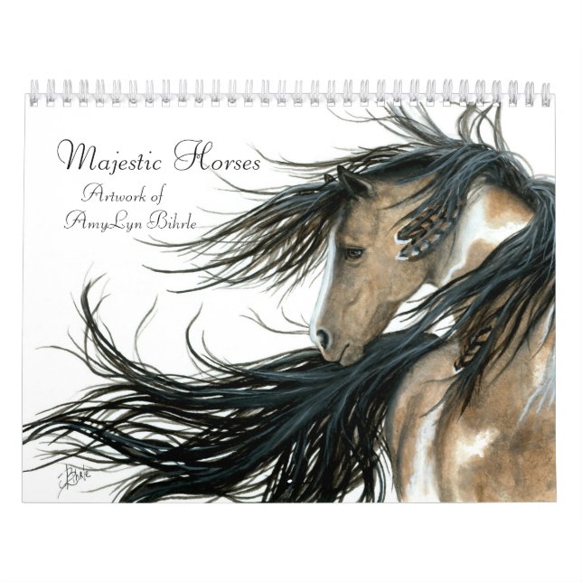 Inspirational Majestic Horses by BiHrLe Calendar (Cover)