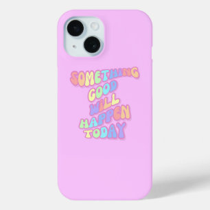 Inspirational, Manifestation, Pink, Preppy iPhone 15 Case