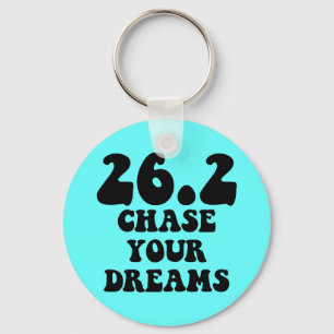 Inspirational marathon keychain