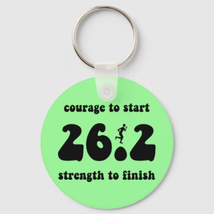 Inspirational marathon keychain