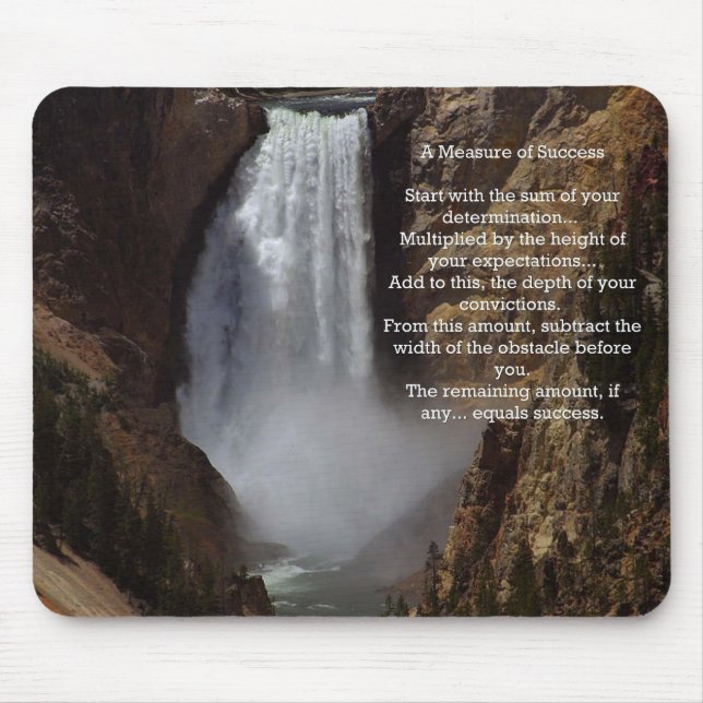 Inspirational Measure of Success Mouse Pad (Front)