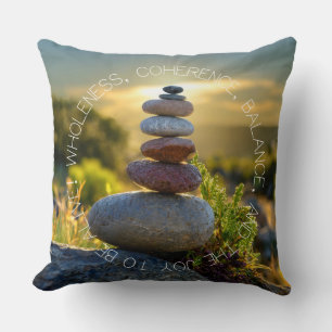 Inspirational, Meditative, Uplifting  Throw Pillow