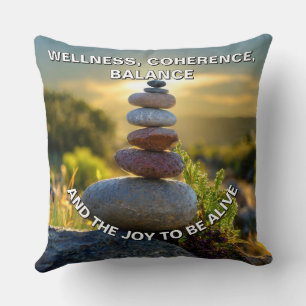 Inspirational, Meditative, Uplifting  Throw Pillow