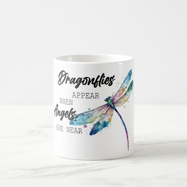 Inspirational/Memorial Dragonfly Sublimation Coffee Mug (Center)