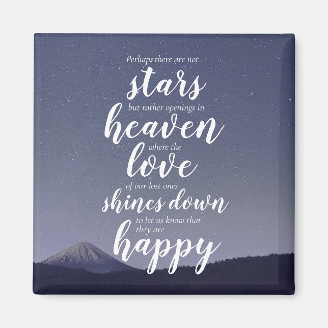 Inspirational Memorial Quote Magnet (Front)