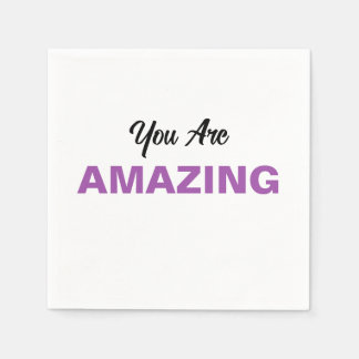 Inspirational Message for Loved Ones Personalized Napkin
