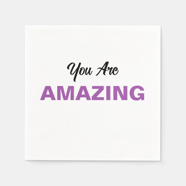 Inspirational Message for Loved Ones Personalized Napkin (Front)