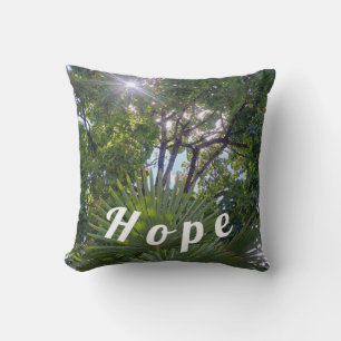 Inspirational message: "Hope" Throw Pillow