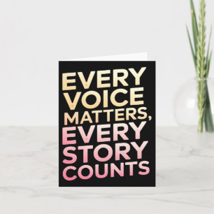 Inspirational Message In Gradient Text Sticker Card