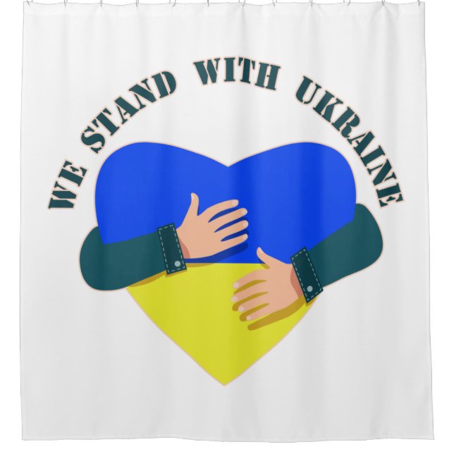 Inspirational message We stand with Ukraine  (Front)