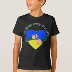 Inspirational message We stand with Ukraine T-Shir T-Shirt
