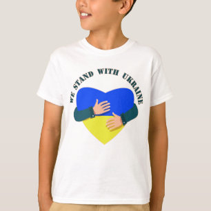 Inspirational message We stand with Ukraine T-Shir T-Shirt