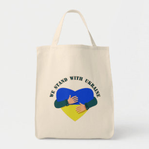 Inspirational message We stand with Ukraine  Tote Bag