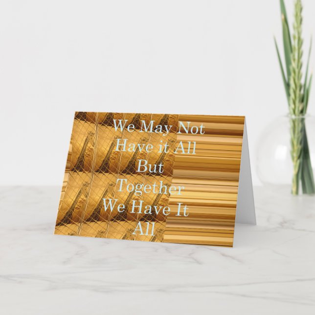 Inspirational Message with African Wildlife Design Card (Front)