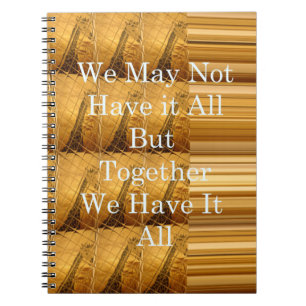 Inspirational Message with African Wildlife Design Notebook