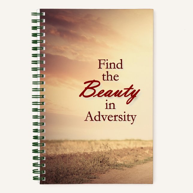 Inspirational message, writing journal (Front)