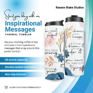 Inspirational Messages Thermal Tumbler
