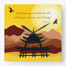 Inspirational Mindful Quote Clock