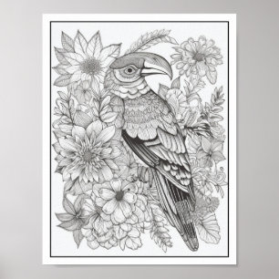 Inspirational/Mindfulness Adult Coloring Poster