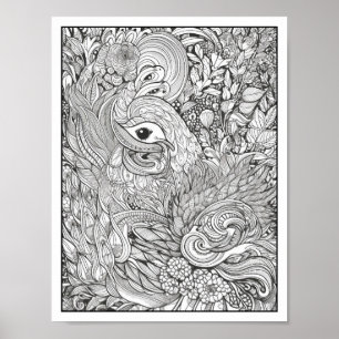 Inspirational/Mindfulness Adult Colouring Poster