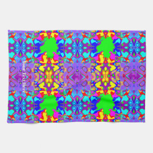 Inspirational Mirror Effect Abstract Art Pattern Kitchen Towel