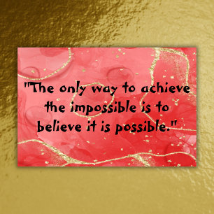 Inspirational Monogram: Black on Red   Poster