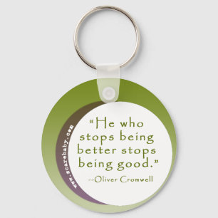 Inspirational Motivating Quote for Winners Keychain