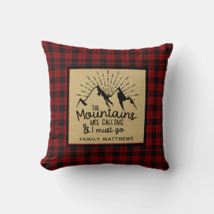 Inspirational Motivation Quote Lumberjack Buffalo Throw Pillow