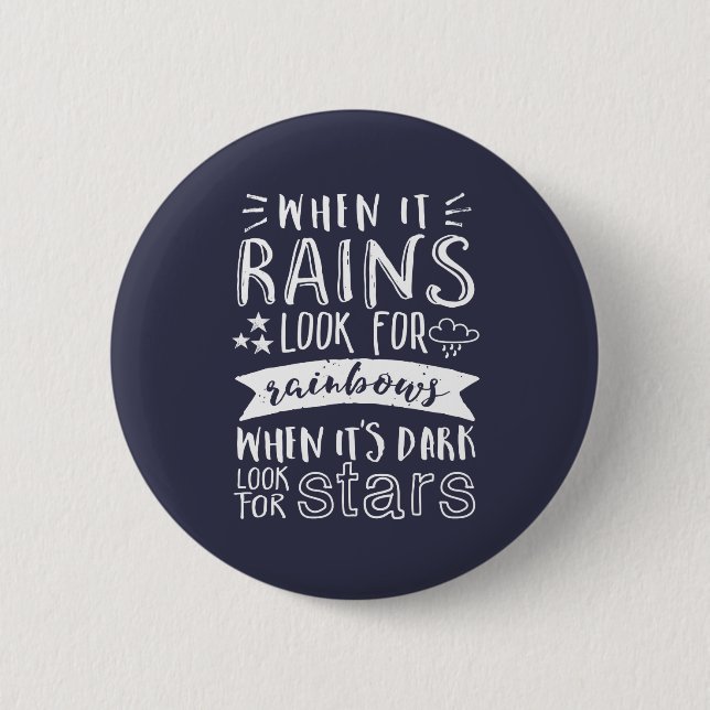 Inspirational Motivation Quote Think Positive 2 Inch Round Button (Front)