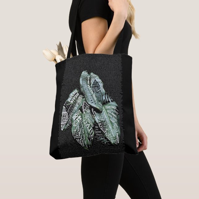 Inspirational Motivational bilingual LIFE quotes Tote Bag (Close Up)