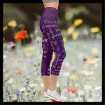 Inspirational Motivational CHOOSE COLOR Capri<br><div class="desc">CHOOSE YOUR BACKGROUND COLOR Inspirational and motivational fashion/yoga pattern capri leggings! Printed edge to edge, with sayings you can personalize in grey and pastel yellow, blue, green, and purple. Sayings include "Enjoy Life", "believe", "Relax", "Be Happy", "reflect", "Persevere", and more - and you can easily personalize them! Click "Customize" to...</div>