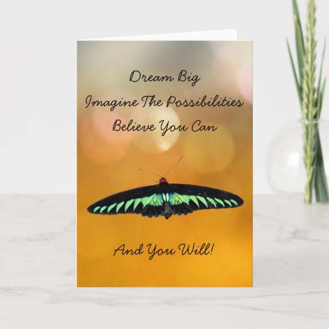 Inspirational Motivational Encouragement Card (Front)