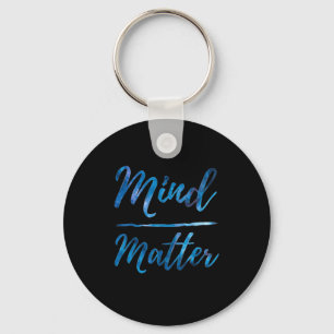Inspirational Motivational Gym Quote Mind Over  Keychain