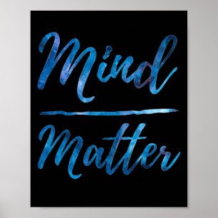 Inspirational Motivational Gym Quote Mind Over  Poster